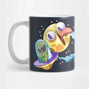 Crazy Space Funny Alien Mug